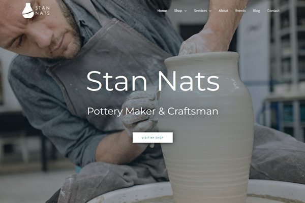 Screenshot for "Traditional Motif" SellYourCraft template.